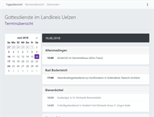 Tablet Screenshot of gottesdienste.kirche-uelzen.de